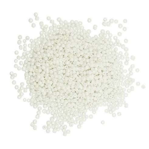 1.8mm Ivory Colour Glass Seed Pearl Beads